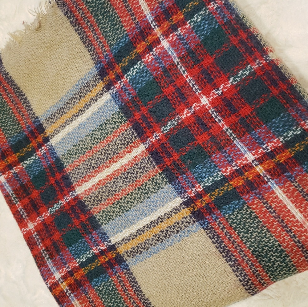 Modcloth Multicolor Plaid Scarf